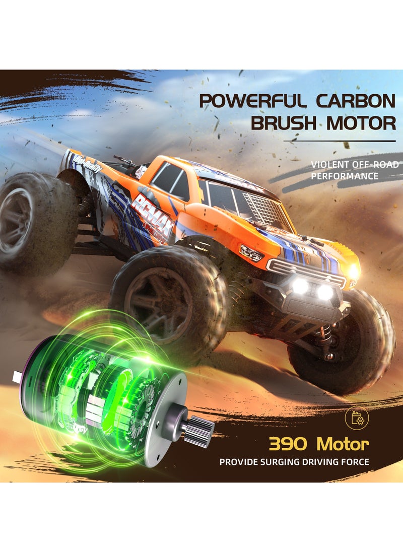 Harvestoy 1:14 Scale Off Road RC Truck 4WD Remote Control Truck, 40KM/H Fast Racing Car, 2.4Ghz RC Vehicle Rock Crawler for Kids  - Image 4