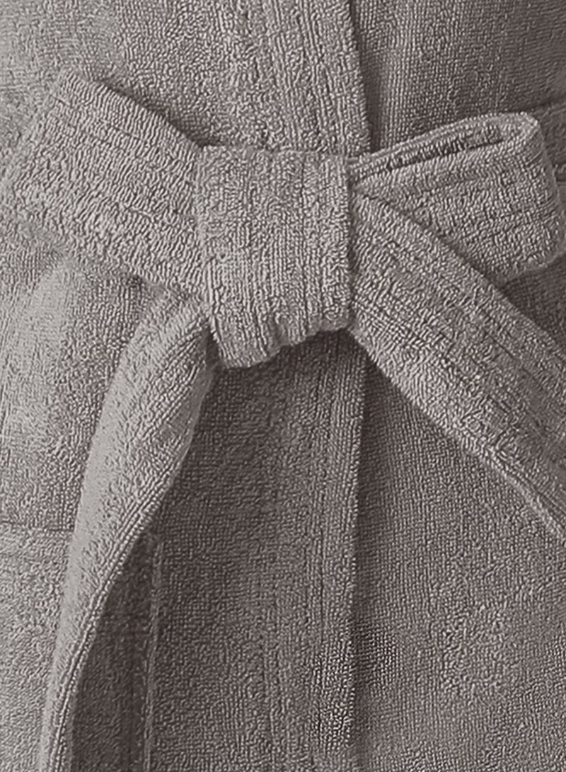 Banotex Egyptian cotton bathrobe for unisex with bow and slipper and waist belt in multiple sizes and colors - Image 3