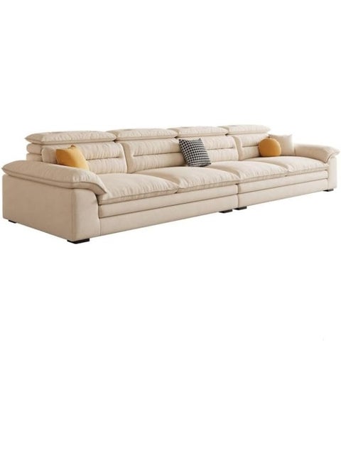 Comfynest Modern Tech Cloth Sofa with Deep Seating, Stain Resistant & Solid Color Design