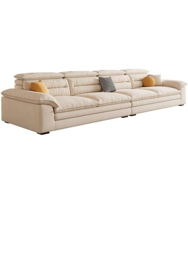 Comfynest Comfynest Modern Tech Cloth Sofa with Deep Seating, Stain Resistant & Solid Color Design 