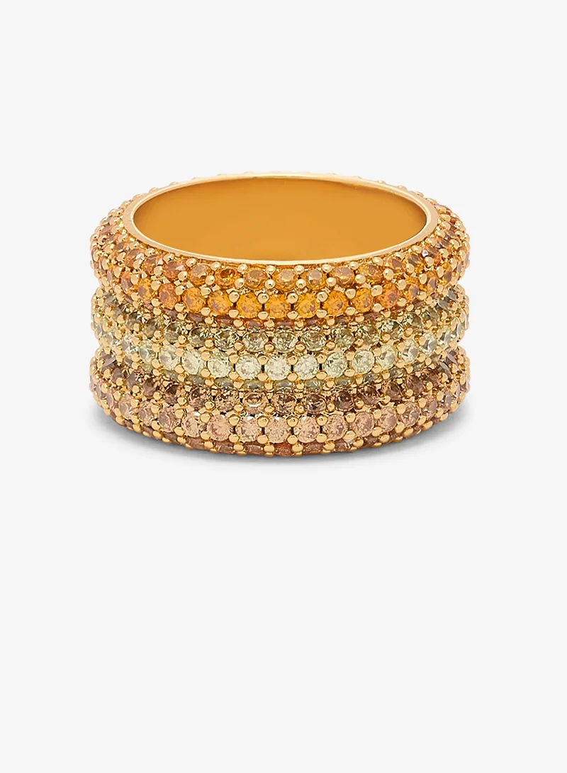 GUESS  Essenza Pave Triple Ring for Women | Best Price UAE