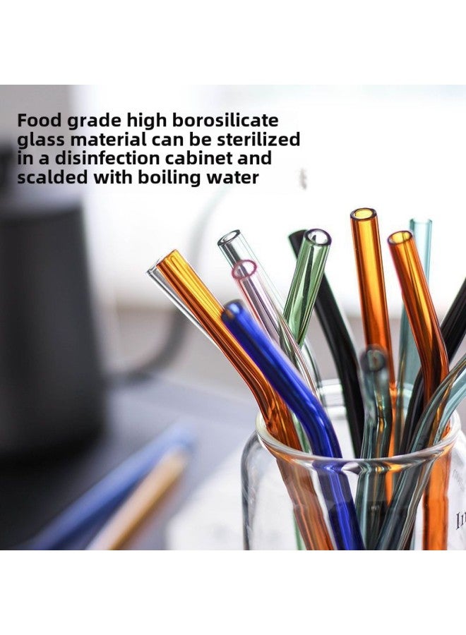 Glass Straw Color High Color Value Straw Not Stick Lipstick Repeat Multi-color Optional Mix Source Factory A Wholesale-Color:Friends Of The City ∧ ∪ ∧ Sapphire Blue Curved Straw Suction Tube Brush ∏-Specifications:Youcheng ∧ 1 Pack 1 Cleaning Brush