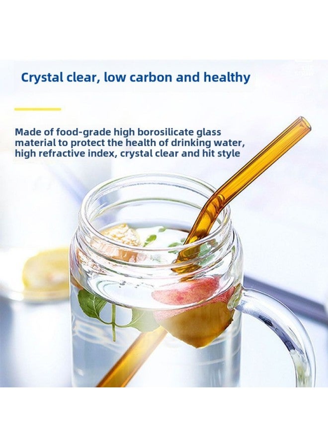 Glass Straw Color High Color Value Straw Not Stick Lipstick Repeat Multi-color Optional Mix Source Factory A Wholesale-Color:Friends Of The City ∧ ∪ ∧ Sapphire Blue Curved Straw Suction Tube Brush ∏-Specifications:Youcheng ∧ 1 Pack 1 Cleaning Brush
