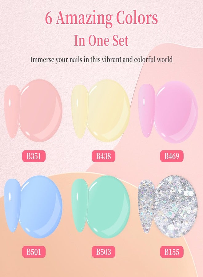 BQAN Poly Nail Gel Kit - 6 Colors Builder Gel for Long-Lasting Nail Extensions | 15ml Each | Salon-Quality DIY & Home Use | Low Odor - Image 3