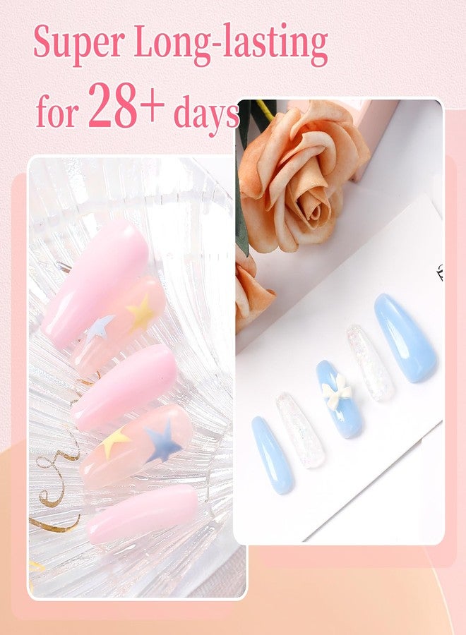 BQAN Poly Nail Gel Kit - 6 Colors Builder Gel for Long-Lasting Nail Extensions | 15ml Each | Salon-Quality DIY & Home Use | Low Odor - Image 4