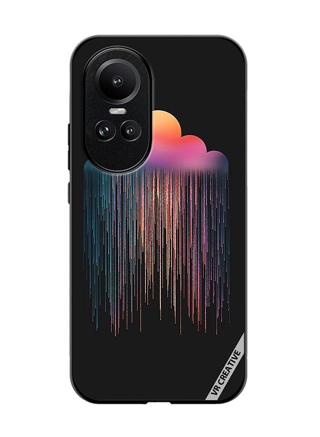 VR CREATIVE Protective Case Cover For Oppo Reno 10 Animated Rain Design Multicolour - Image 1