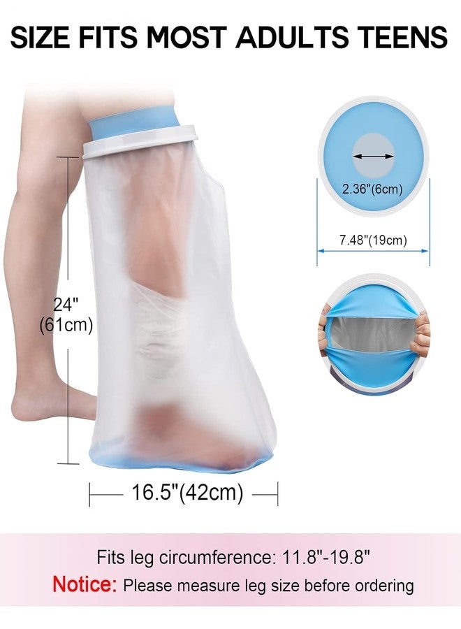Aakarit Waterproof Leg Cast Cover for Shower Leg Long Full Watertight Seal Protector to Keep Wound & Bandages Dry - Reusable Cast Protector, Cast Bag, Cast Sleeve - Image 2