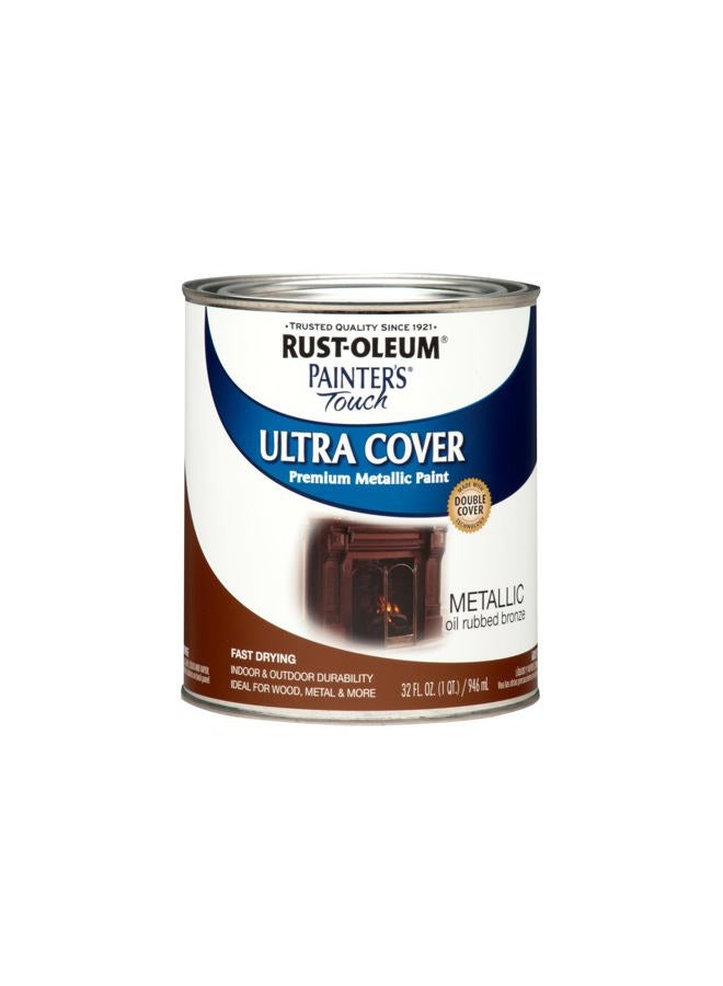 RUST-OLEUM 254101 Painters Touch Quart Oil Based, Metallic Oil-Rubbed Bronze - Image 1