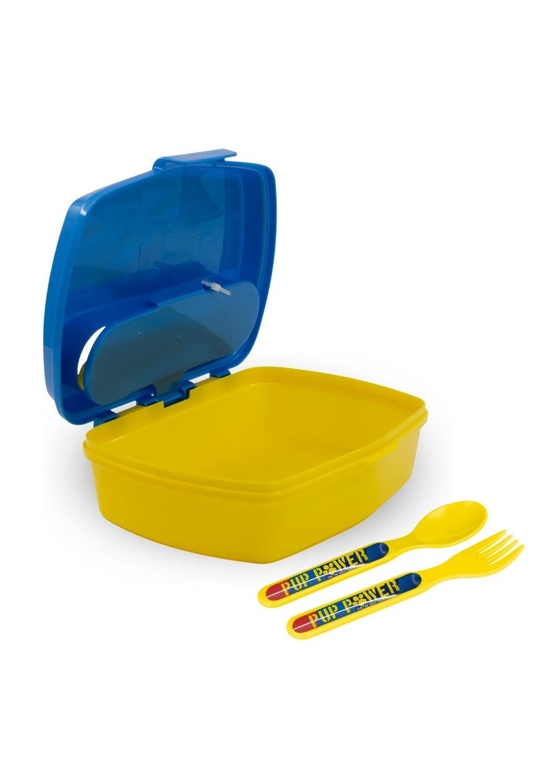 STOR STOR FUNNY SANDWICH BOX WITH CUTLERY PAW PATROL PUP POWER  - Image 2