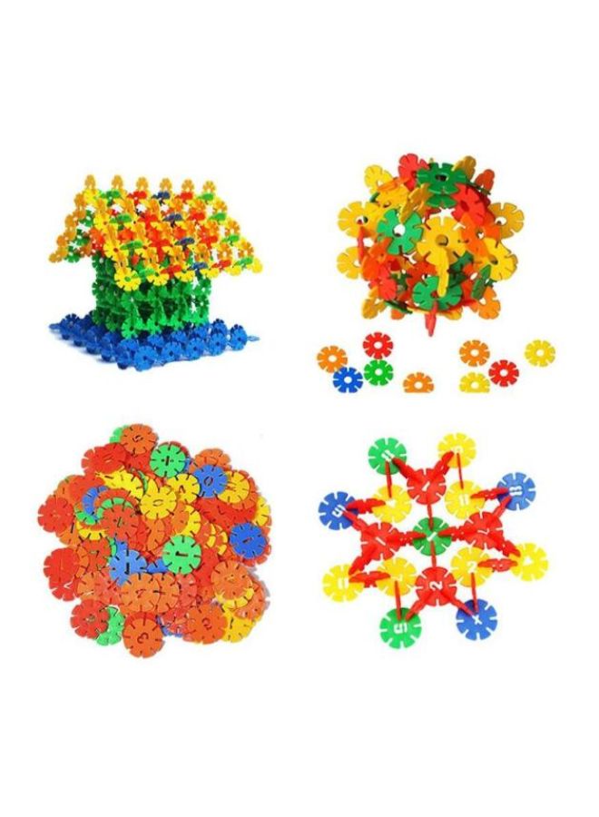 NIBEMINENT 150 Pieces Safety Snowflake Building Blocks, Awesome Activity and Construction Toys for Children - m038 - Image 1