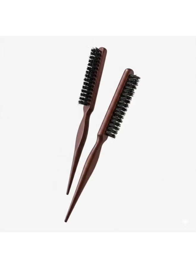 Brown Wooden Hair Brush & Wooden Comb – For All Hair Types, Scalp Massage & Baby Hair Styling - Image 5