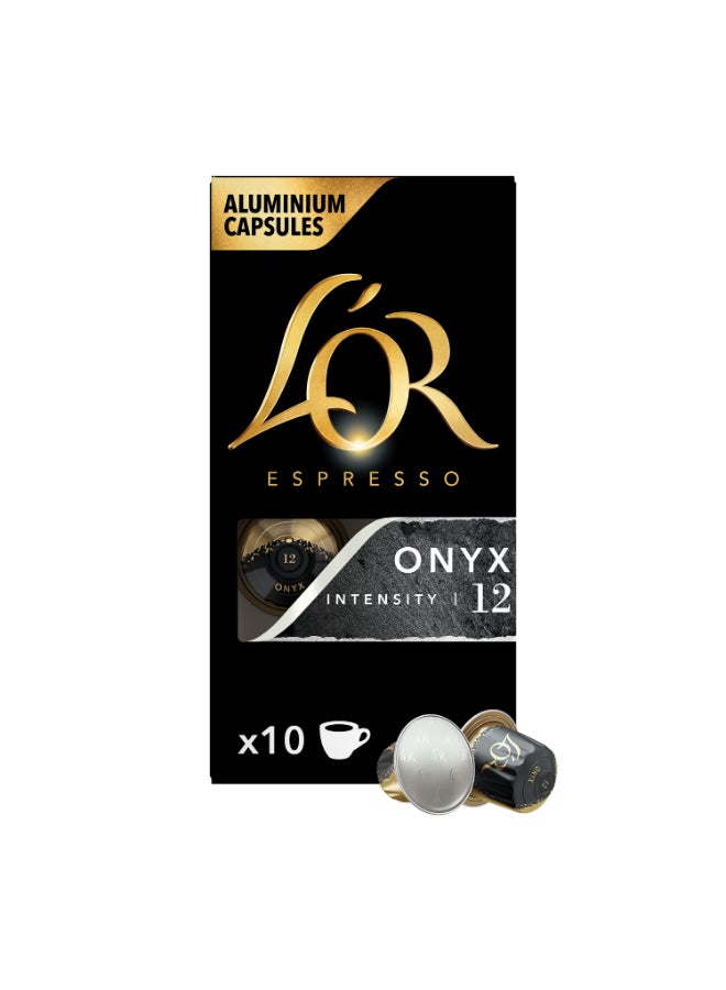 L'or Espresso Onyx Intensity 12 Coffee Capsules - Image 1