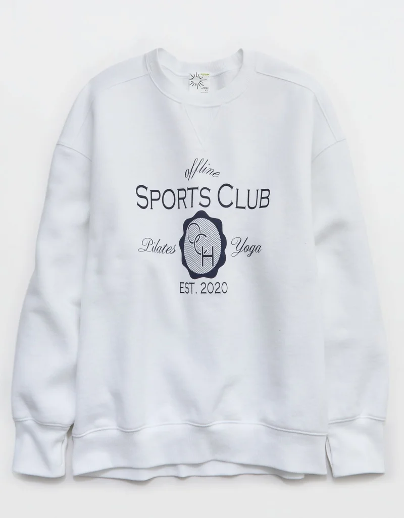 Aerie  OFFLINE By Aerie Cloud Fleece Crewneck Sweatshirt for Women | Best Price UAE