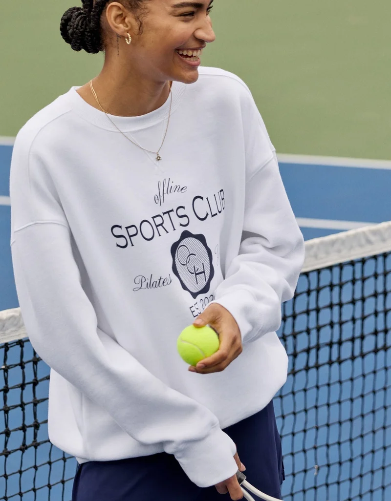 OFFLINE By Aerie Cloud Fleece Crewneck Sweatshirt