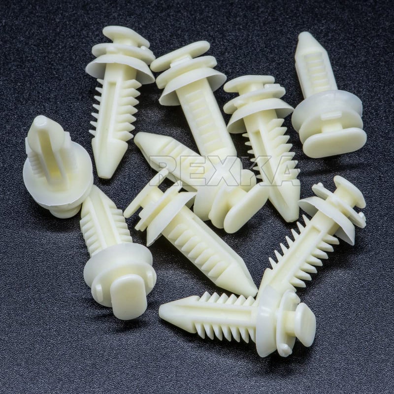 Rexka 10pcs Door Panel Clips Retainers 15545202 Compatible with GM Chevrolet GMC Trucks Chevy Pickup SUV