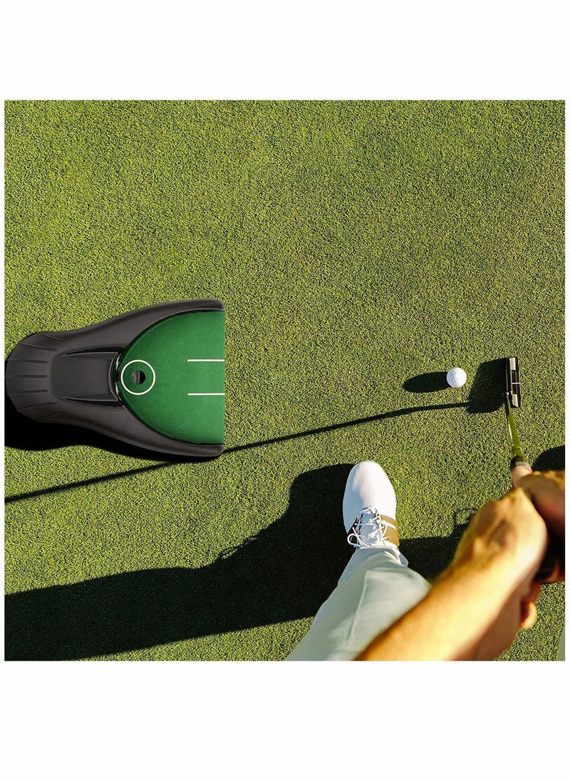 SYOSI - New upgraded Golf Putting Trainer Golf Putting Machine Automatic Putt Return Training Ball Kick Back Cup Device, for Golf Practice Indoor Outdoor Yard Office - Image 1