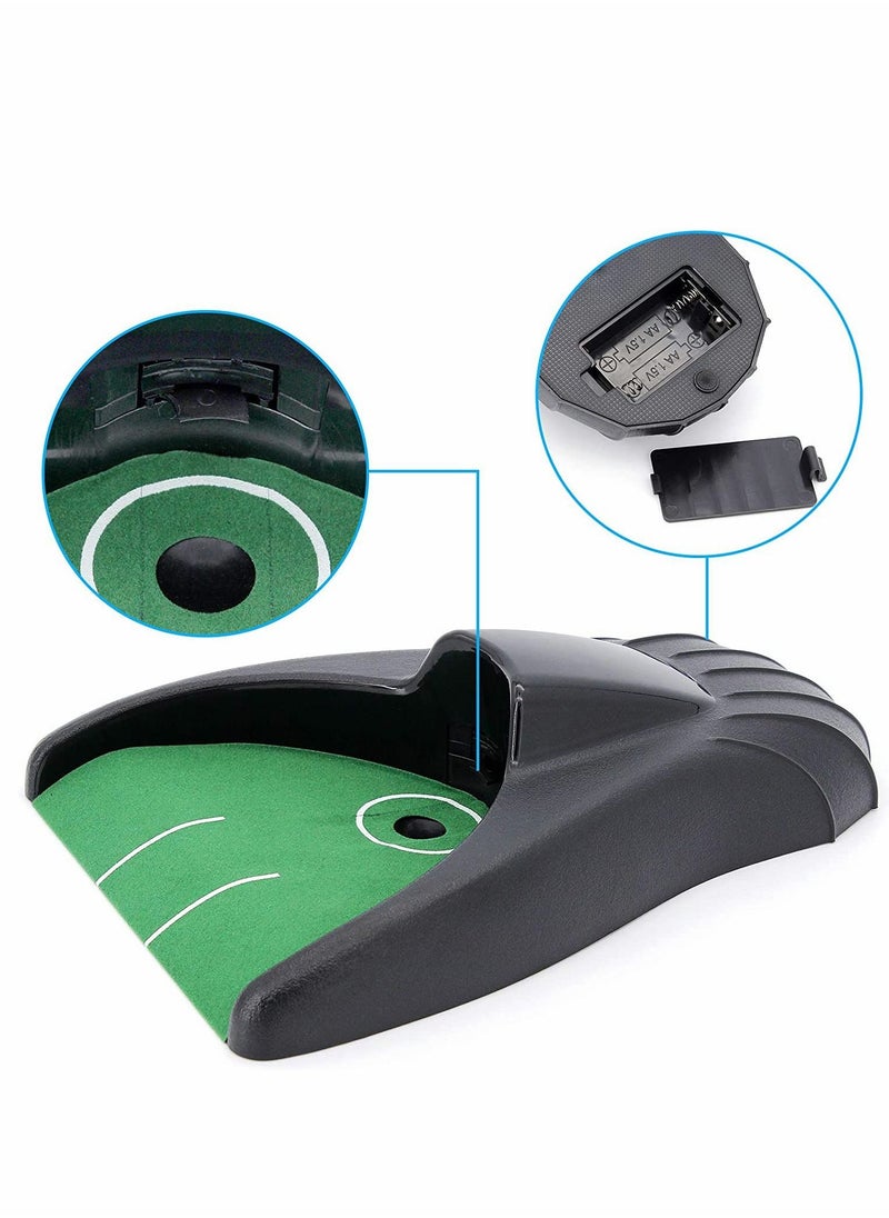 SYOSI - New upgraded Golf Putting Trainer Golf Putting Machine Automatic Putt Return Training Ball Kick Back Cup Device, for Golf Practice Indoor Outdoor Yard Office - Image 1