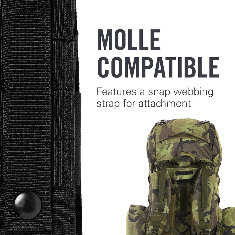 LEATHERMAN LEATHERMAN, MOLLE Compatible X-Large Nylon Sheath for Multi-Tools, Fits MUT, Surge, and Super Tool 300, Black  - Image 3