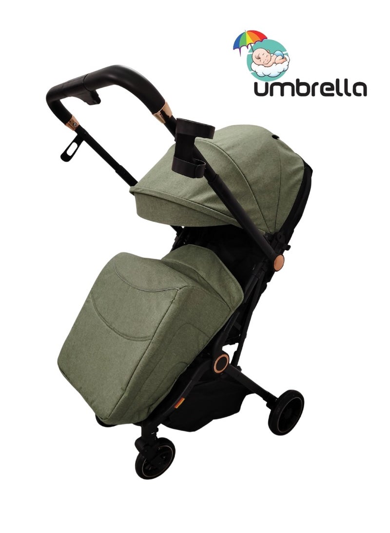 umbrella Stroller umbrella X5  flip arm High quality-dark green - Image 3
