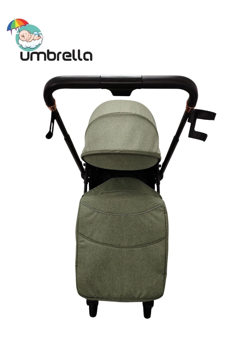 umbrella Stroller umbrella X5  flip arm High quality-dark green - Image 4