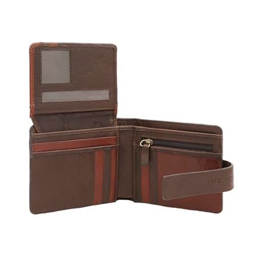 Hidesign Men Brown/Tan Fort Worth W2 Casual Bi-Fold M - Image 5