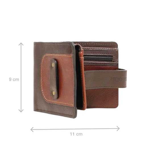 Hidesign Men Brown/Tan Fort Worth W2 Casual Bi-Fold M - Image 2