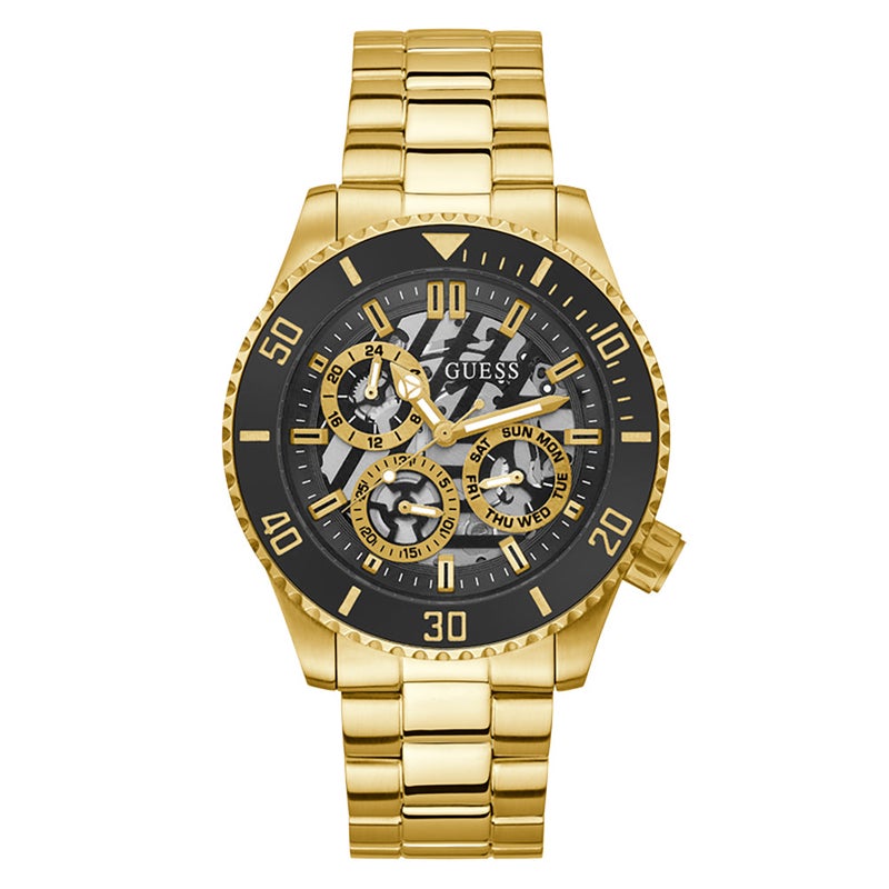 Guess Men's Watch Gold Tone Case Quartz GW0488G2 - Image 1