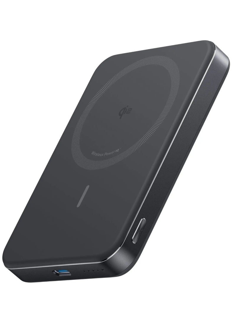 Ankey Anker MagGo Power Bank (10K Slim) - Black PowerBank - Vit - 10000 mAh - Image 1