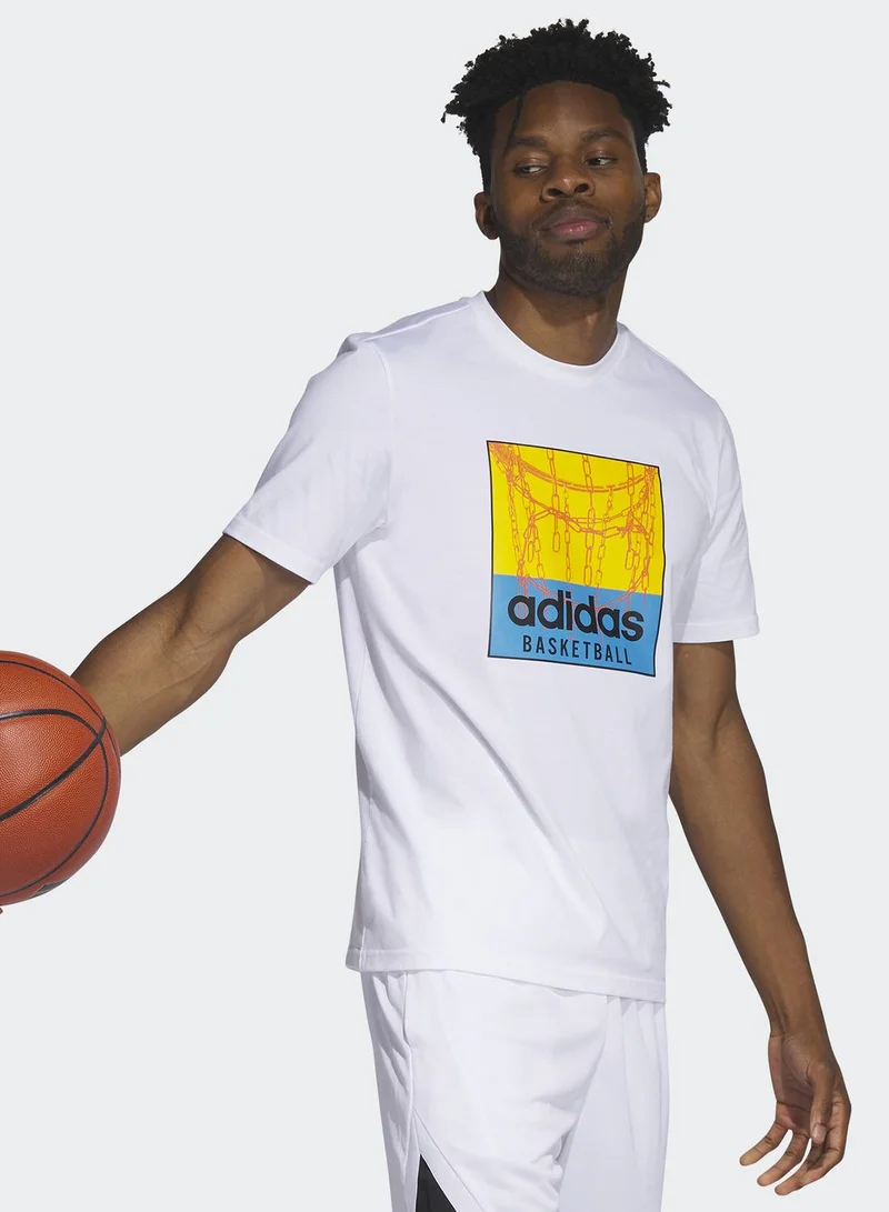 Adidas Chain Net Graphic T-Shirt