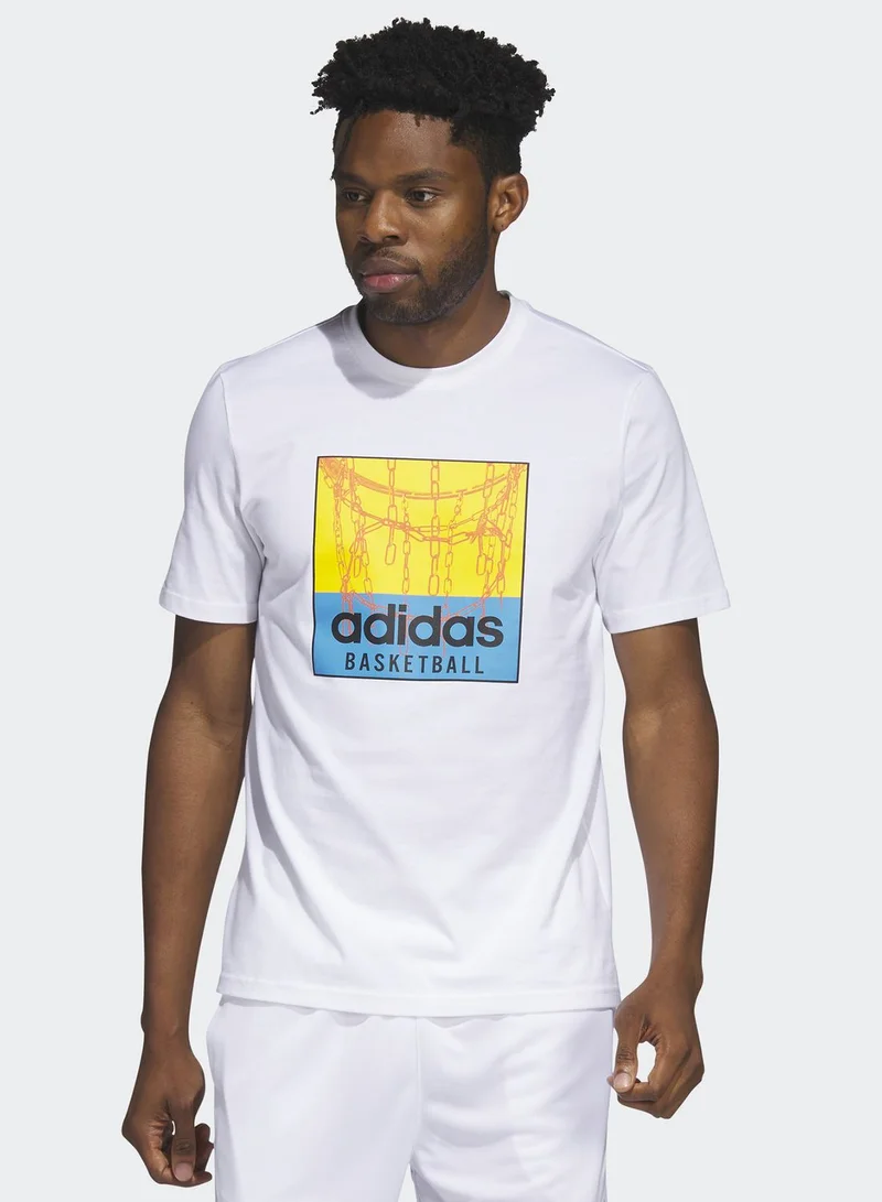 Adidas Chain Net Graphic T-Shirt
