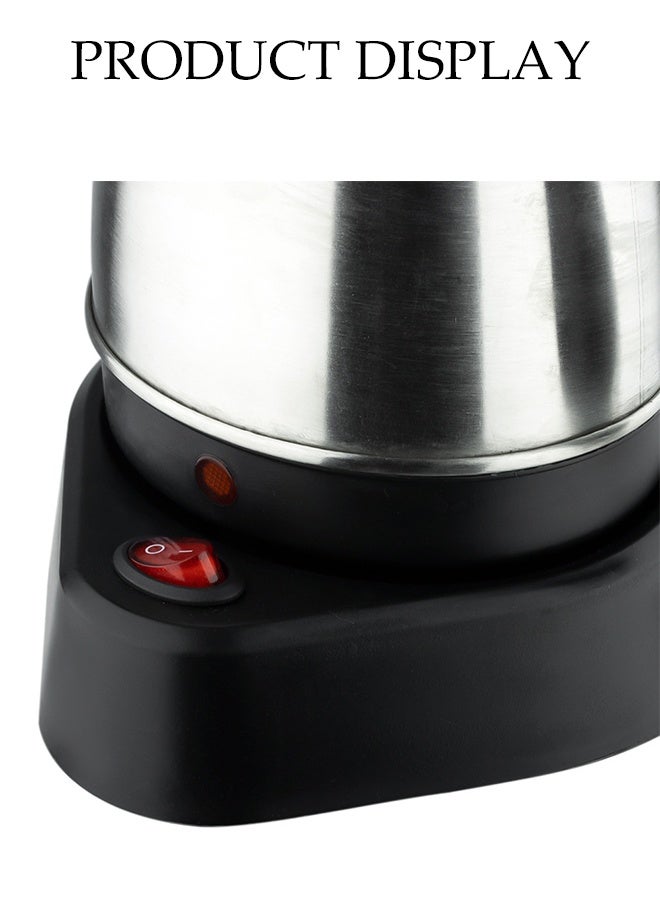 DUNISO إبريق قهوة تركي بمقبض قابل للطي، صانع قهوة كهربائي من الفولاذ المقاوم للصدأ، غلاية قهوة محمولة، متينة، لتسخين القهوة والشاي والحليب، 500 مل - Image 5