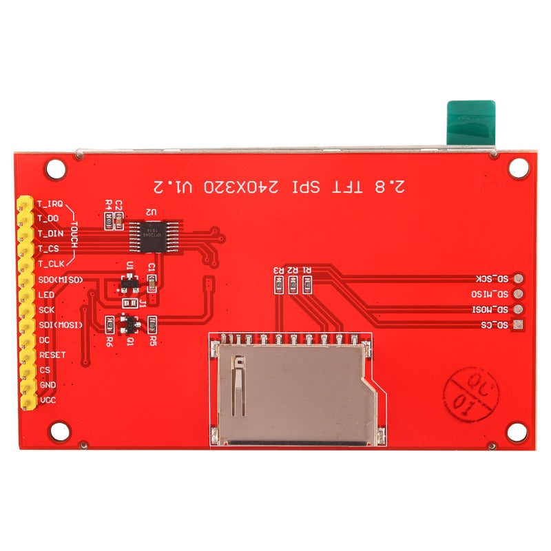 2.8 Inch SPI Color Display Module with Touch Function 240x320 Resolution - Serial TFT LCD Screen for Memory Card Socket 5110 Interface Compatible 5V 3.3V Logic - Image 2