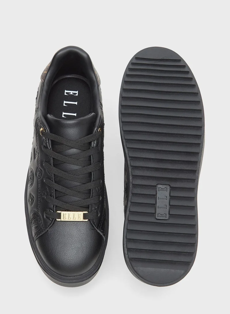ELLE Lace Up Low Top Sneakers