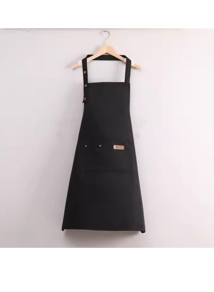 إسكدنيا Men's and women's aprons with adjustable ons and large pockets, canvas cotton cooking kitchen chef bib waterproof apron for unisex grilling baking painting art stylist dishwashing, full body workwea - Image 1