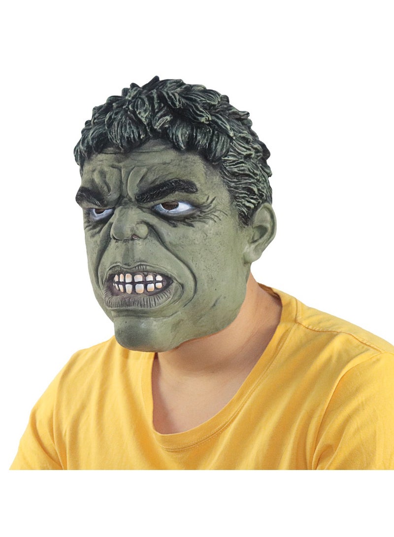 Hulk Latex Mask Avengers Headgear Prom Party Performance Prop Party Dress Up Mask Free Size - Image 3