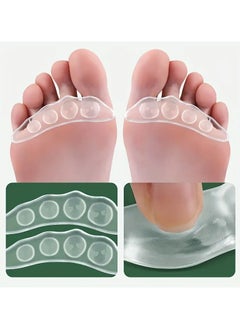 Goolsky 2pcs Non-slip Insoles Sticker for High Heels Flip Flop Sandals, Silicone Gel Self-adhesive Foot Patch, Forefoot Pad  - Image 2