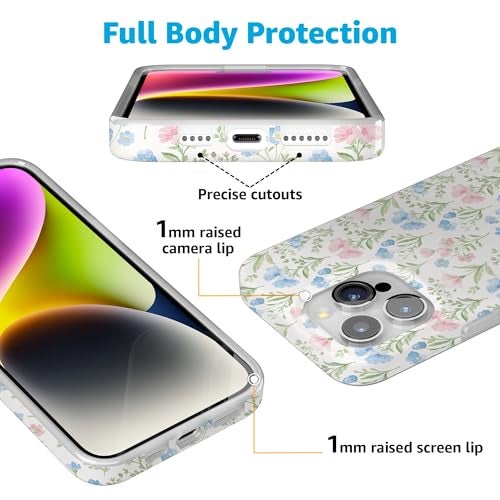 Casely iPhone 15 Pro Max Case | Pastel Garden | Sunday Best | Compatible with MagSafe | Classic Ultra Slim Design - Image 3
