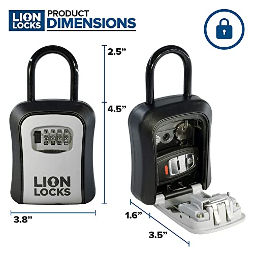 Lion Locks Key Lock Box for Keys with Code (12 Pack) 4 Digit Combination Lockbox for Keys Outdoor, Portable, Waterproof, Realtor Lock Box - Image 4
