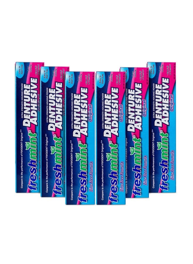 Freshmint - F Freshmint 2 Oz. Denture Adhesive, Zinc Free With Natural Beeswax. - Image 1