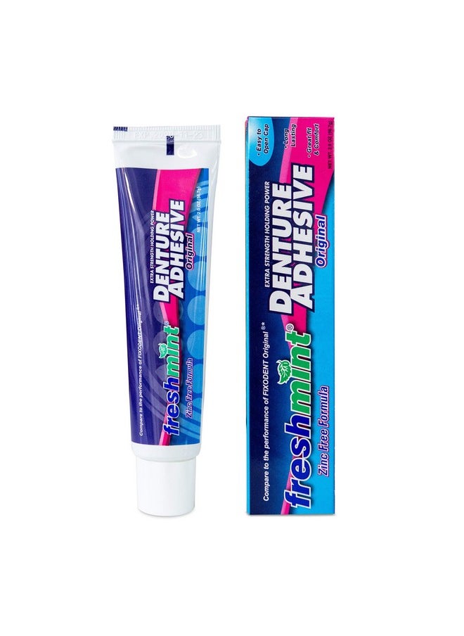 Freshmint - F Freshmint 2 Oz. Denture Adhesive, Zinc Free With Natural Beeswax. - Image 1