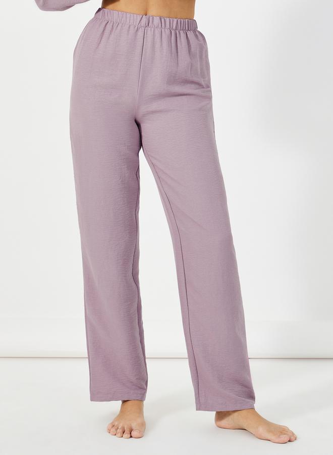 Styli Front Double Pockets Shirt & Pants Pyjama Set - Image 5