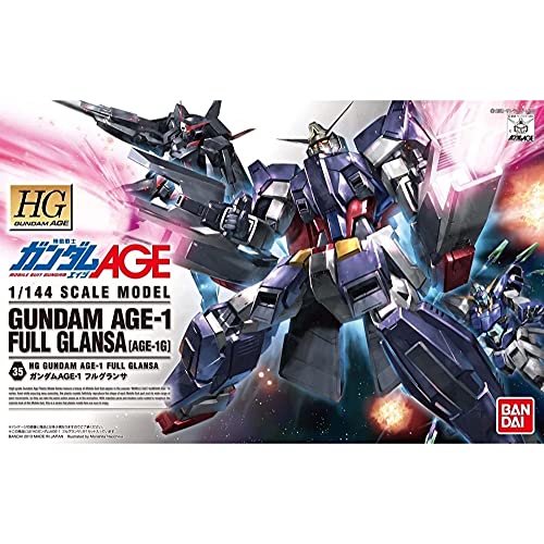 BANDAI SPIRITS Bandai Hobby Gundam Age 35 Gundam Age1 Full Gransa HG 1144 Model Kit - Image 1