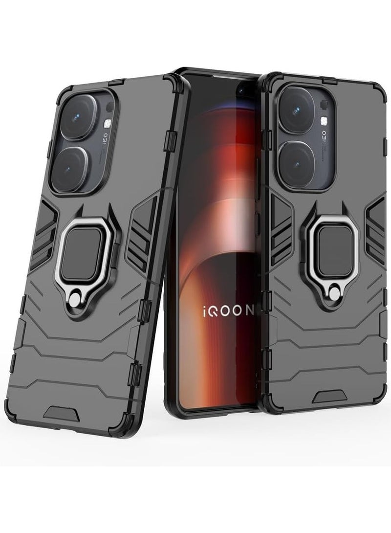 general Case Compatible with Vivo iQOO Neo 9 5G Case, Magnetic Car Mount Bracket Shell Slim Case Stand Kickstand PC and TPU Cover for Vivo iQOO Neo 9 Pro 5G - Image 2