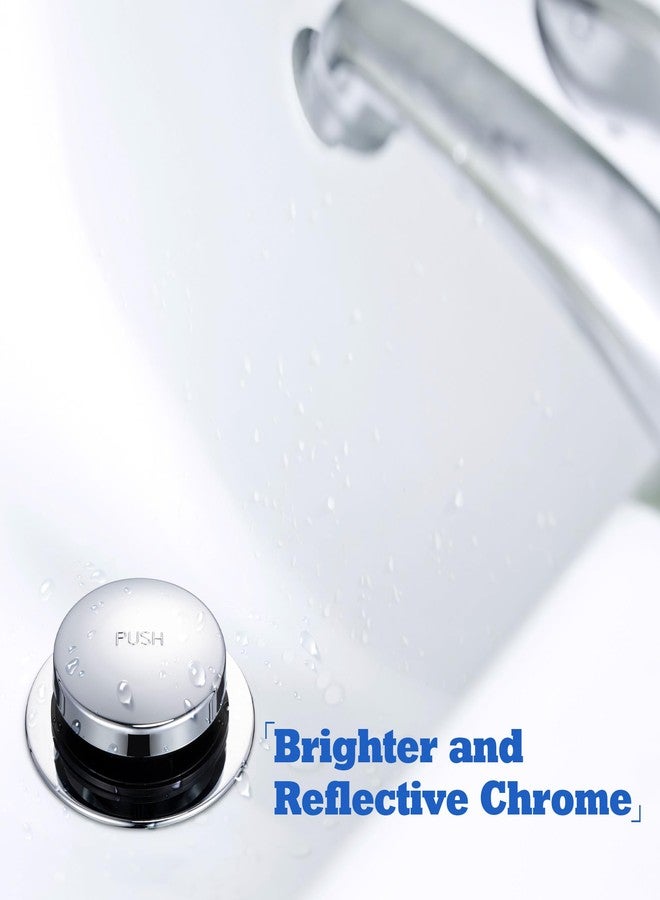 Dreyoo سدة تصريف حوض الاستحمام دريو، سدادة تصريف حوض الاستحمام مع مسامير خيط 3/8'' و 5/16'' وغسالة قفل على شكل نجمة، سدادة دش بتصميم عالمي (1 عبوة، كروم) - Image 3