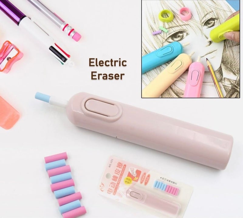 RETURNGIFTS - Pack of 6 Electric Erasers Cum Fan for Kids I Best for Birthday Return Gifts for Boys and Girls Age 3 to 10 Years I. (Battery/Cell not Included) - Image 2