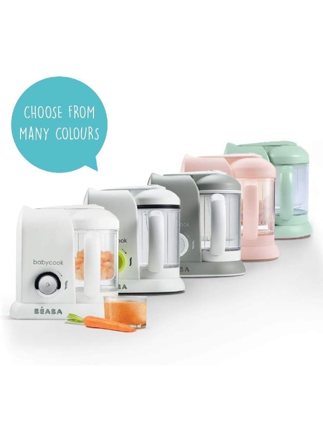 BEABA Babycook Solo Baby Food Maker 4 In 1 : Baby Food Processor, Blender And Cooker Soft Steamer Cooking Quick Food Diversification For Your Baby White/Silver  - Image 5