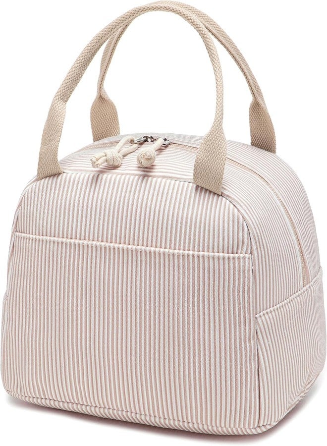 Bluboon Lunch Bag for Women Men Cute Corduroy Lunch Tote Bags Reusable Insulated Lunch Box Large Capacity Reusable Insulated Cooler for Work Picnic or Travel - Image 1