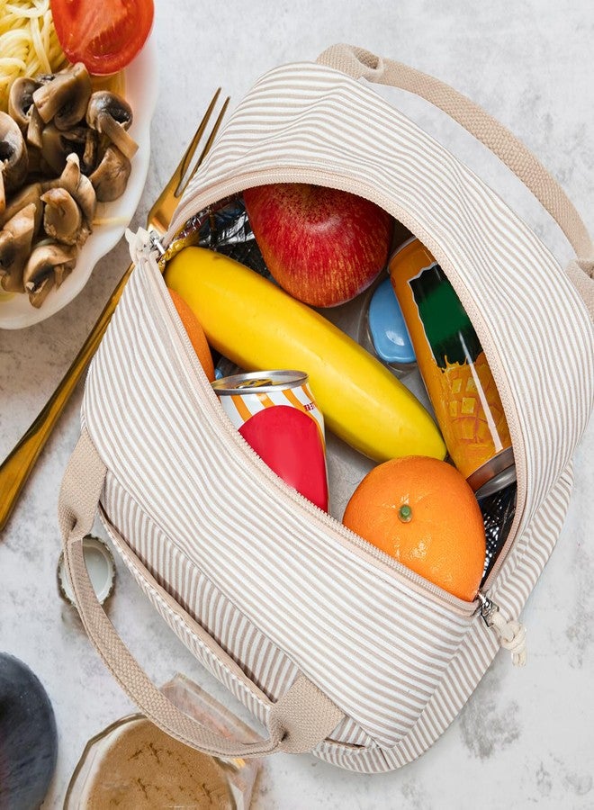 Bluboon Lunch Bag for Women Men Cute Corduroy Lunch Tote Bags Reusable Insulated Lunch Box Large Capacity Reusable Insulated Cooler for Work Picnic or Travel - Image 5
