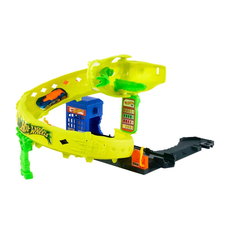 Mattel Games Mattel - Hot Wheels City Snake Spiral Attack Playset With 1:64 Car & Speed Snap Track - JBM63 - Image 4