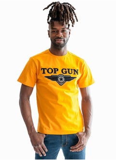 Top Gun TOP GUN® EMBROIDERED LOGO TEE- YELLOW 